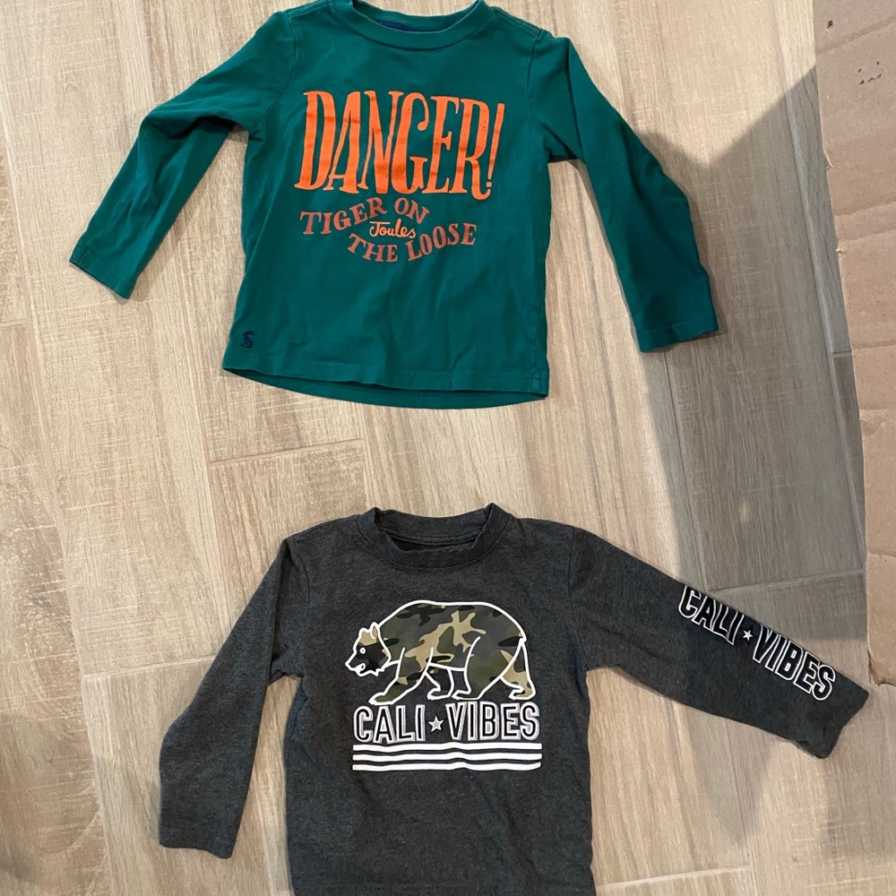 Lot of 2 boys shirts